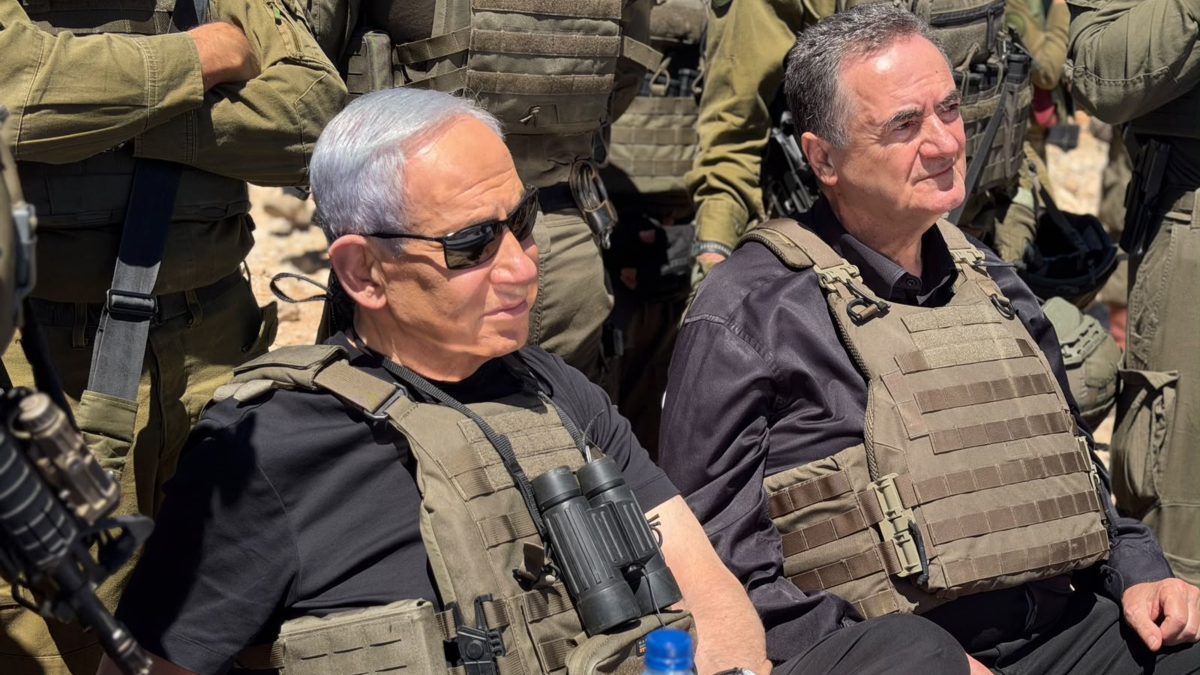 ראש הממשלה נתניהו ושר הביטחון כ"ץ בחרמון הסורי