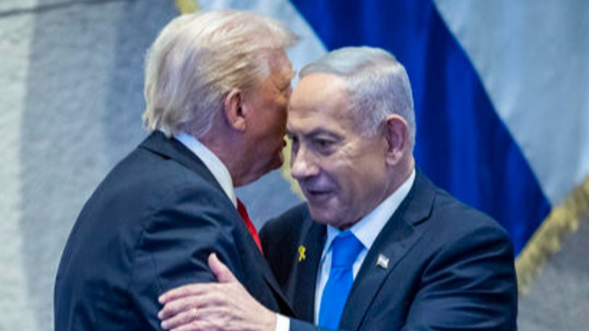 נתניהו וטראמפ במליאה