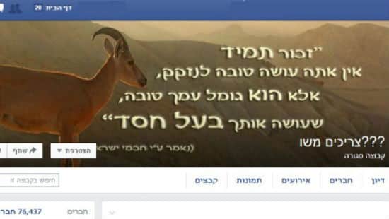 בעקבות הפרסומים: "צריכים משו" חזרה לפייסבוק