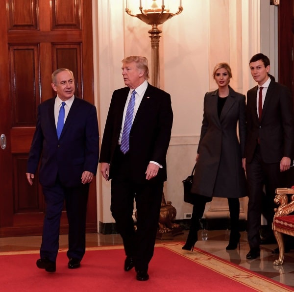 נתניהו וטראמפ בפגישה בוושינגטון