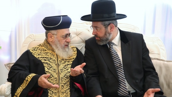 הרב לאו, הרב יוסף, הרבנים הראשיים, הרבנות הראשית צילום:  Yaakov Coehn/Flash90 דעות